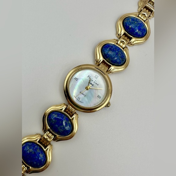 Vintage Blue and Gold Watch - Picture 1 of 6